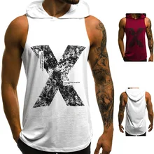 Специальное предложение Ouma стиль печатные буквы жилет без рукавов с капюшоном B3