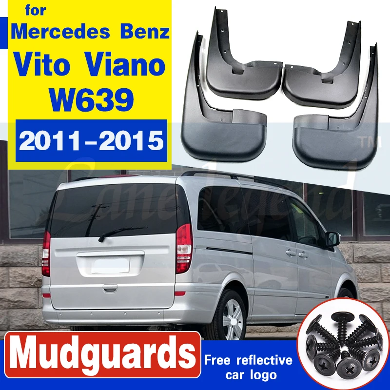 Брызговики от грязи для Mercedes Benz W639 Vito Viano 2011 2015 аксессуары автомобильных