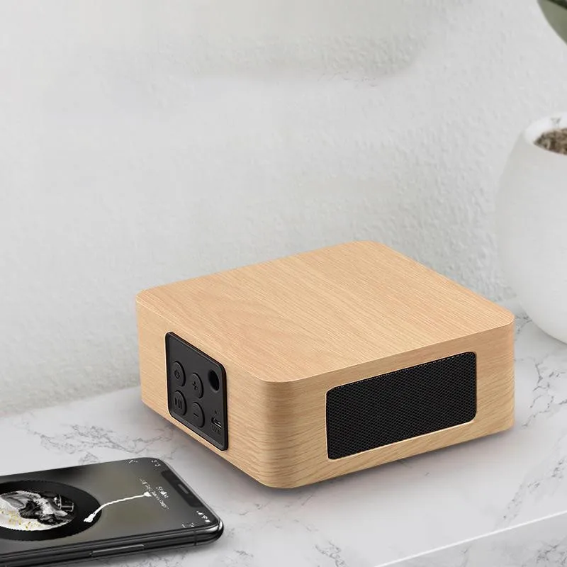 Деревянный Портативный Мини Bluetooth динамик сабвуфер беспроводной двойной громкий динамик звуковая система стерео для домашнего кинотеатра для Xiaomi
