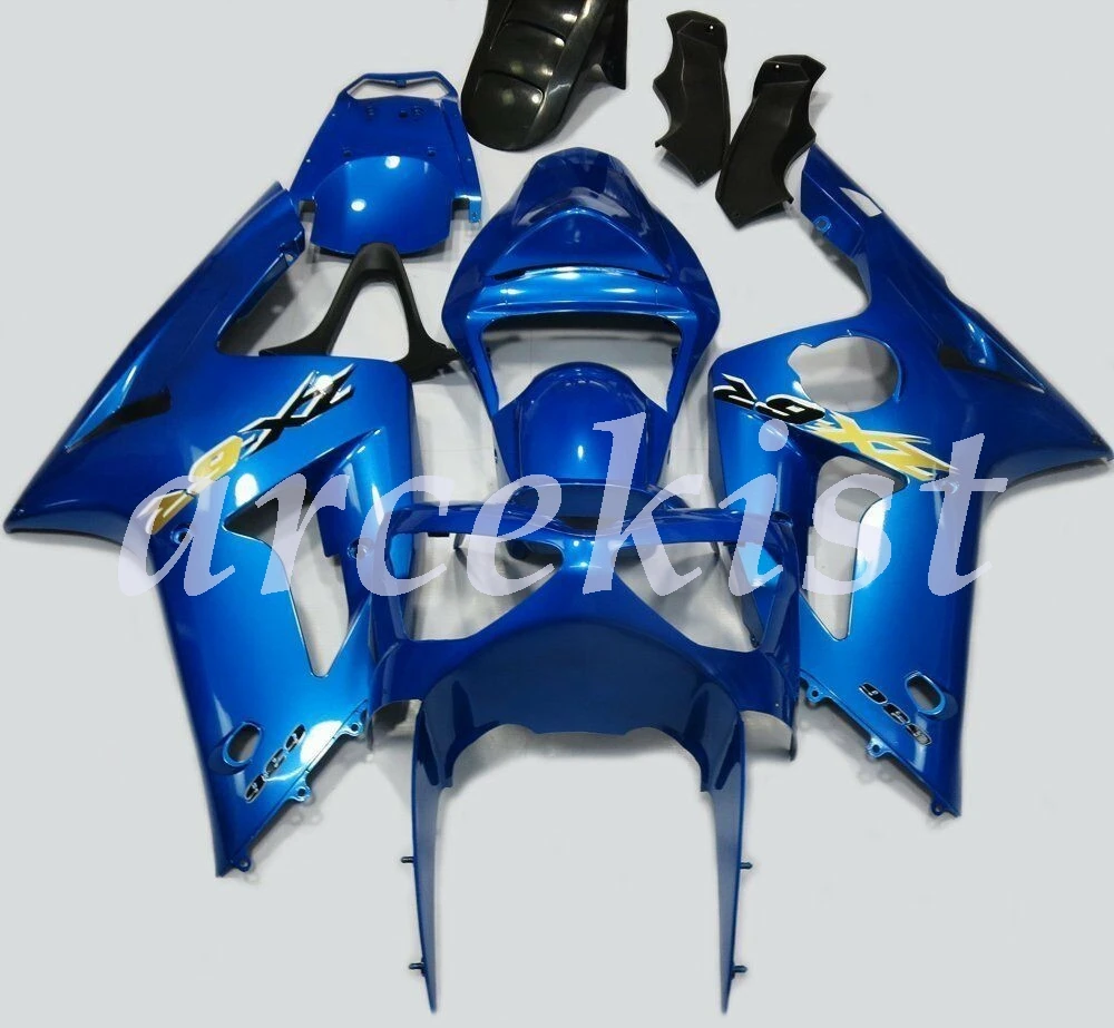 

OEM Quality Injection Mold Motorcycle New ABS Fairings kit Fit For kawasaki Ninja ZX-6R ZX6R 636 2003 2004 blue glossy