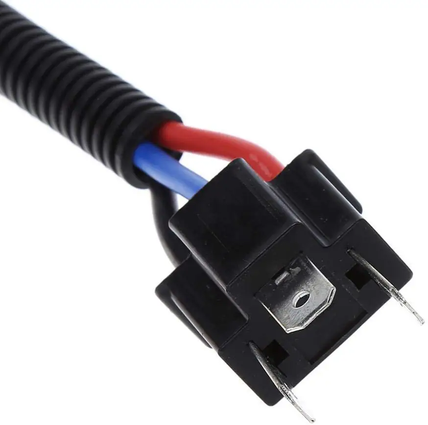 2PCS H4 9003 HB2 Ceramic Wire Extension Headlight HID / LED Cable Adapter Plug Harness Connector Female Socket H1 H7 H11 9005