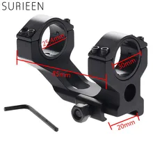 Крепление для охотничьего прицела 30 мм/25,4 мм(") двойное кольцо с 20 мм рельсовым консольным креплением «Ласточкин хвост» для прицела/фонарика