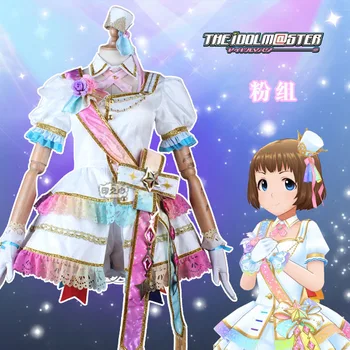 

THE IDOLM@STER Cinderella Girls 4th Anniversary Trust Me Pink Blue Yellow Group Uniforms Cosplay Costume Free Shipping F