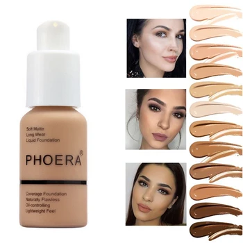 

30ML Soft Liquid Foundation Makeup Matte Long Wear Oil Control Concealer Face Base Foundation Cream Fashion for Women Girl