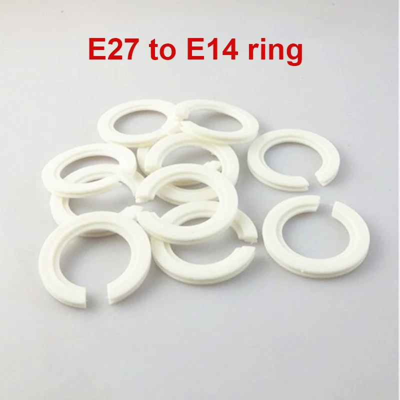 5Pcs For E27 To E14 Lampshade Ring Washer Socket Reducing Ring Adapter Lamp Holder Converter DIY Light Accessories ftzotof cob led 12v dc round ring bulb 3w light source angel eye 30mm warm cool white blue color chip module diy decorative lamp