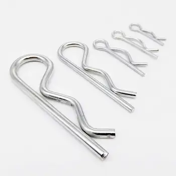 

5/10pcs M1 M1.2 M1.6 M1.8 M2 M2.5 M3 M3.5 M4 Steel R Type Spring Cotter Pin Wave Shape Split Clip Clamp Hair Tractor Pin for Car