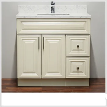 

Classical canadian wooden bathrooom cabinet made in China with fumigation checking