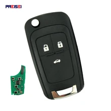 PREISEI 3 кнопки Замена Флип складной дистанционный ключ автомобиля для Chevrolet Cruze Malibu Aveo Spark Sail Orlando ключ 433 МГц ID46 чип