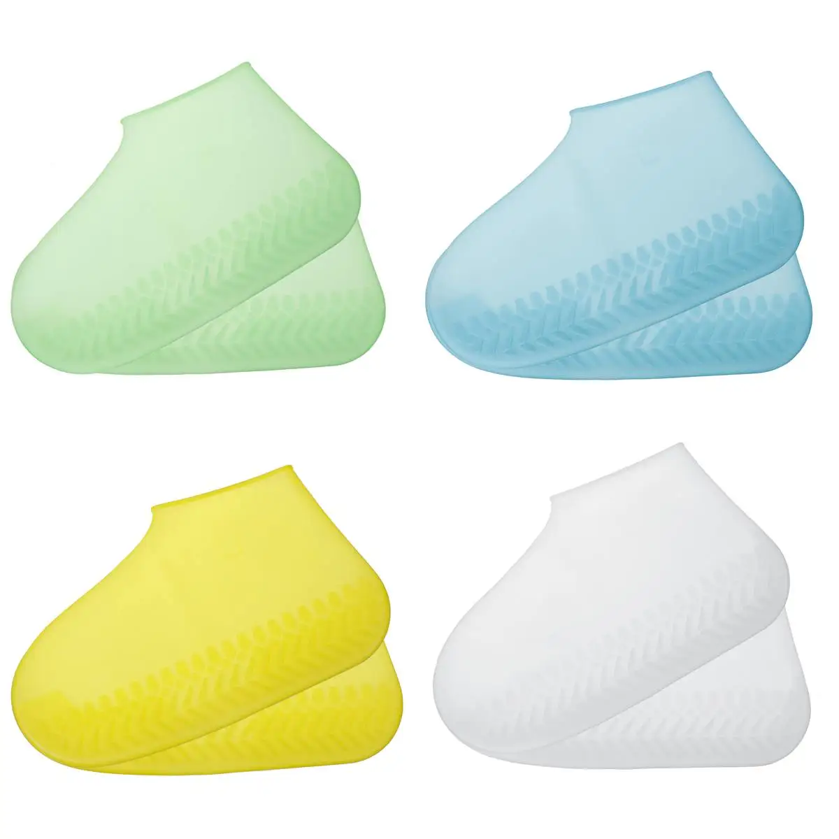 

Unisex Luminous Waterproof Shoes Cover Silicone Non-Slip Overshoes Shoes Protector Reusable Wear-Resistant for Outdoor Rainy Day