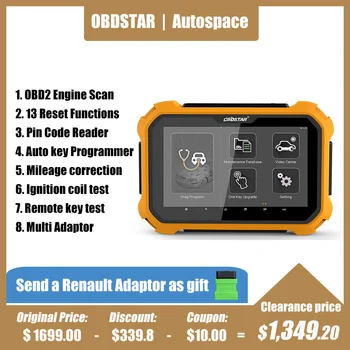

OBDSTAR X300 DP Plus Auto Key Programmer OBD2 Scanner Mileage Adjustment Tool Car Diagnosis Pin Code Reader OBD 2 Scan Tool