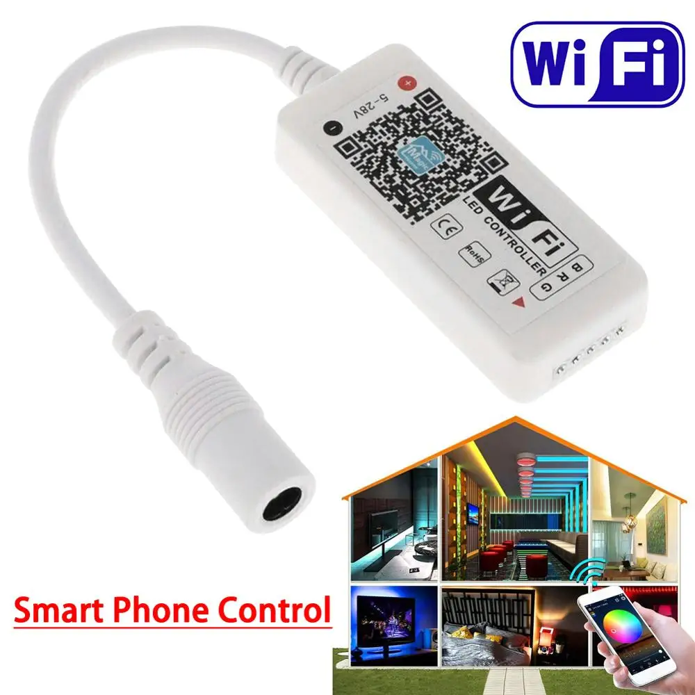 

DC5-28V RGB Led Wifi Controller RGBW RGBWW Bluetooth WiFi LED controller led strip Magic Home