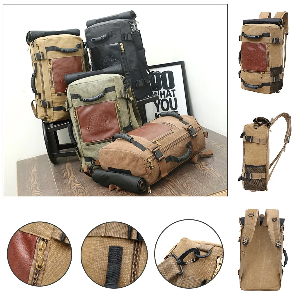 Mochila, холщовая дорожная сумка для мужчин, большая вместительность, мужской ручной Багаж, дорожная сумка, модный рюкзак для путешествий