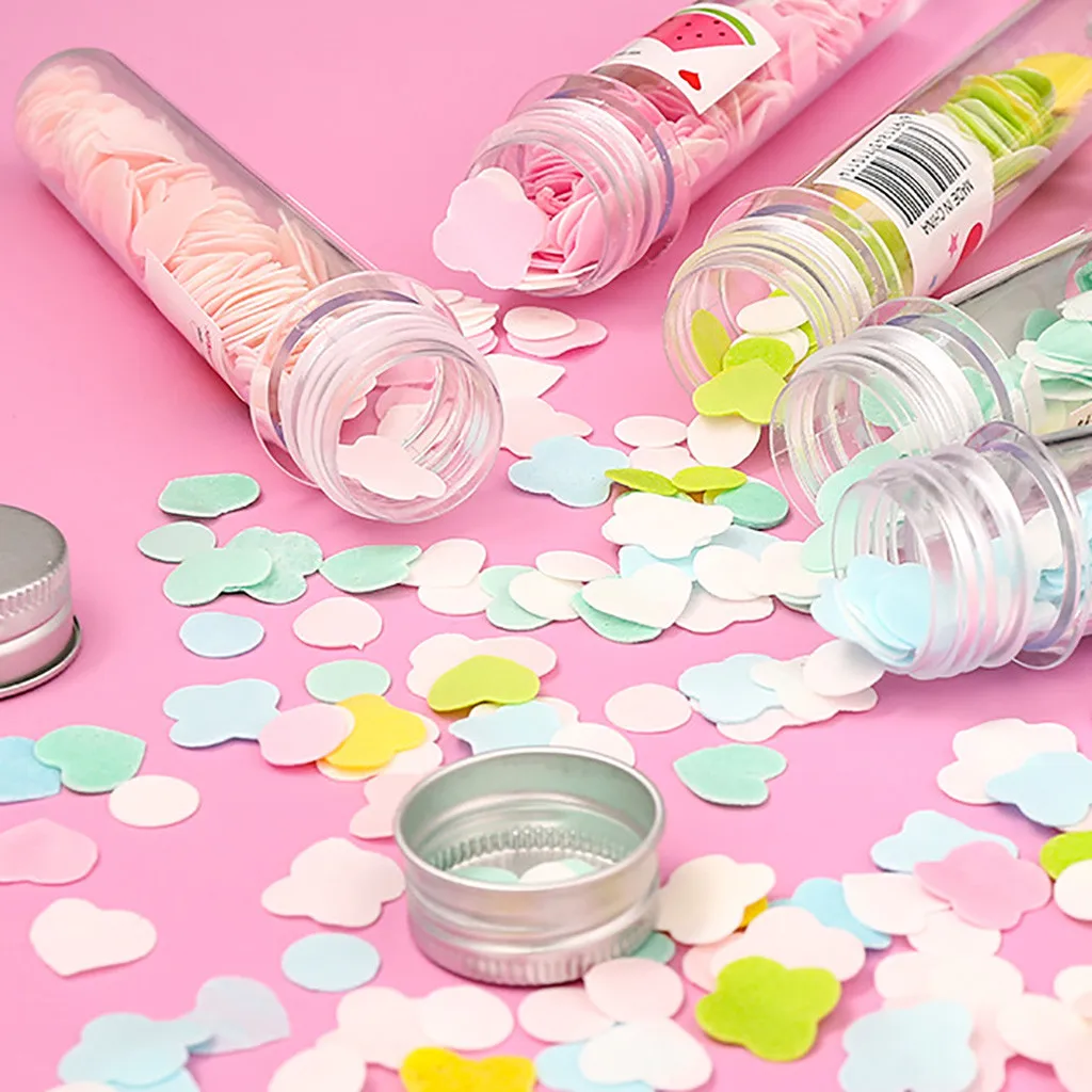 1 Bottle Travel Mini Soap Outdoor Body Bath Hand Washing Confetti Dish Foaming Flower Paper Slice Case Disposable Cleaning | Дом и сад