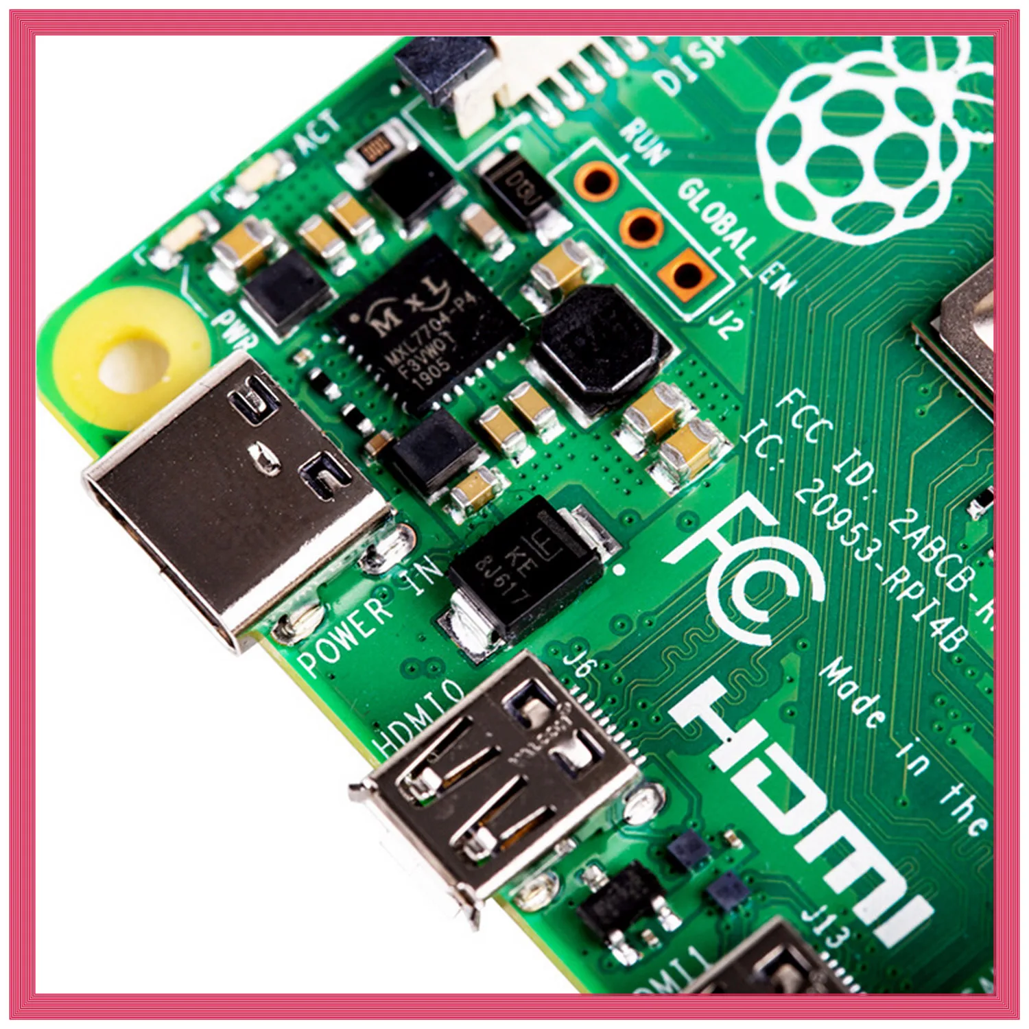 Макетная плата w/Gigabit Ethernet двухдиапазонный Wi-Fi Bluetooth 5,0 4K двойной Дисплей для Raspberry Pi 4 Модель B 4B Linux 2/4G Оперативная память