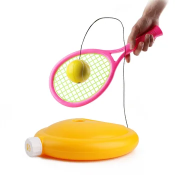 

Base Device Single Exercise Practice Indoor Outdoor Rebound Ball Sparring Tennis Trainer Set For Kids Students Sports Beginners
