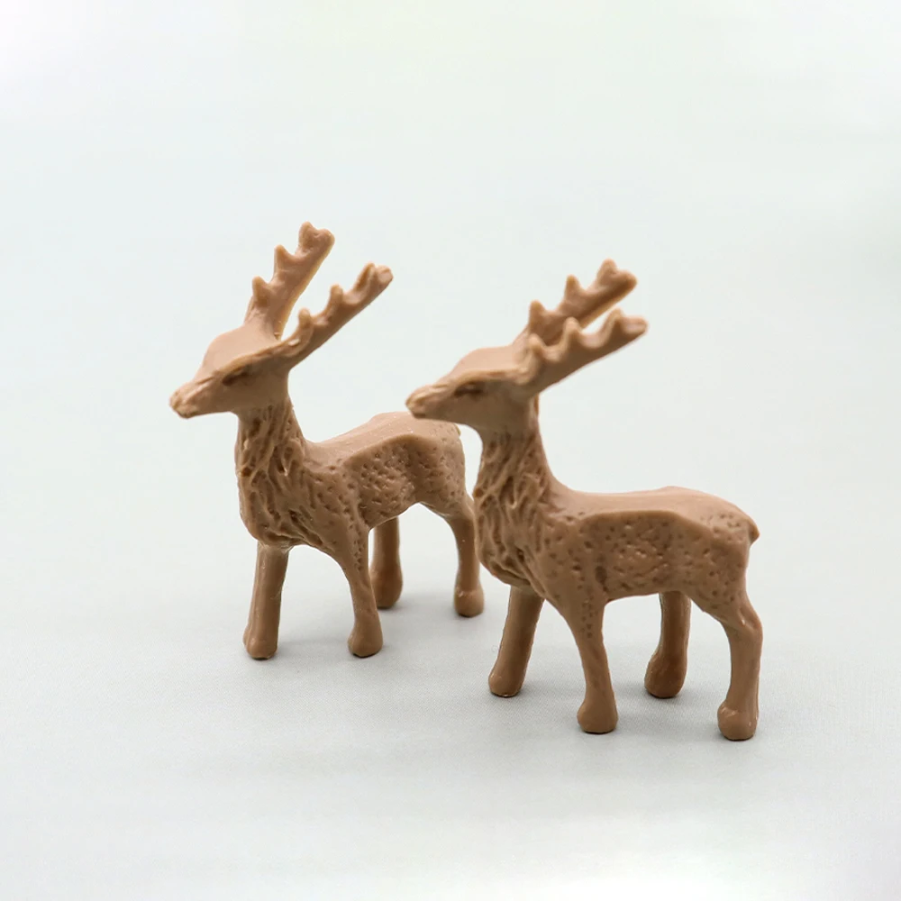 6Pcs Artificial mini deer doll garden model geometric deer statue home decoration children's toy miniature wedding decoration 6Pcs Artificial mini deer doll garden model geometric deer statue home decoration children's toy miniature wedding decoration