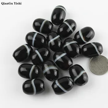 

AAA quality Tibet oval Beads 18MM*25MM Natural Agate First-line pharmacist Pendant Powerful Amulet Tibetan Dzi Beads DIY Jewelry