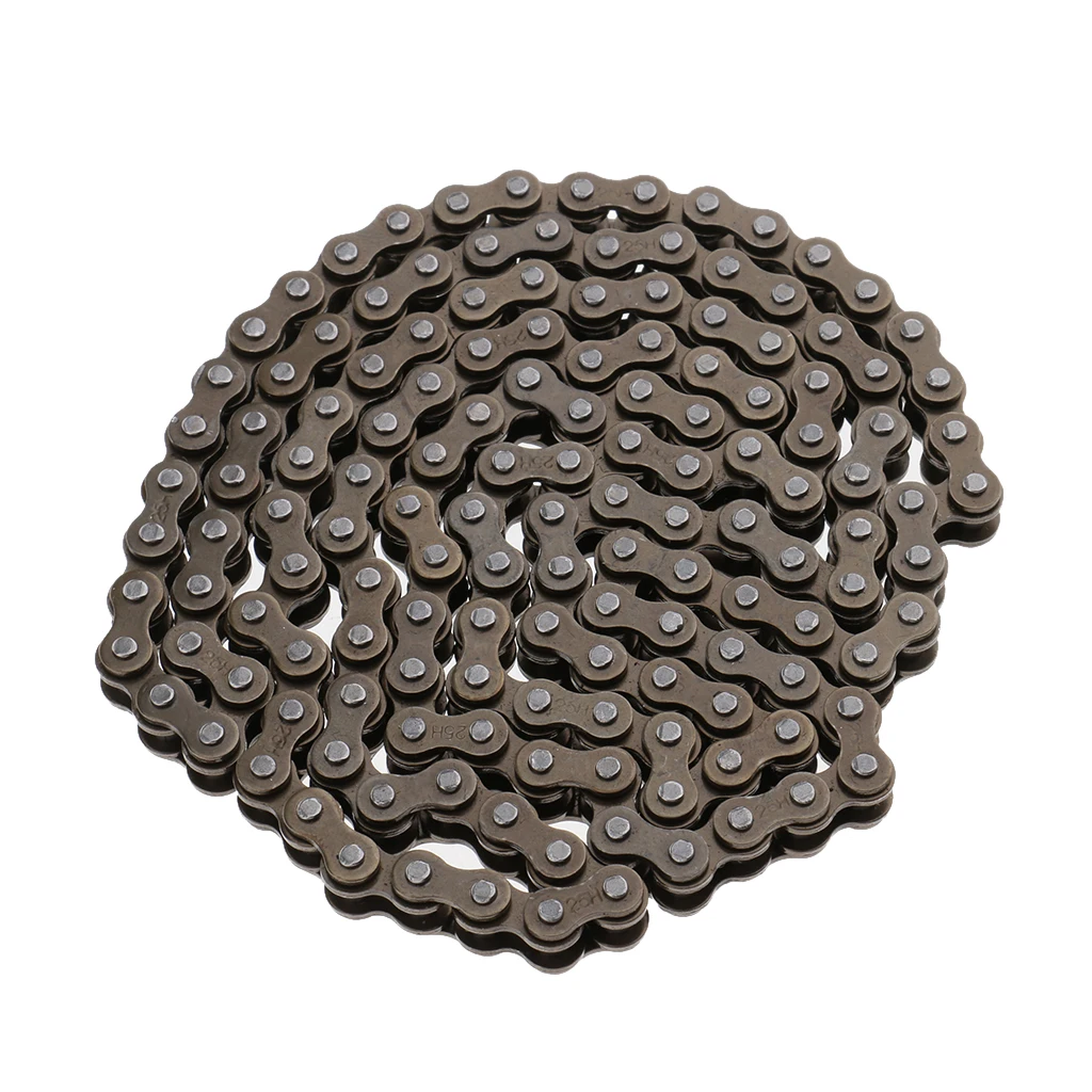  Motorcycle Drive Chain 25H 73 Link Drive Chain For 47cc 49cc Mini ATV Quad Pocket Bike Go Kart Metal 