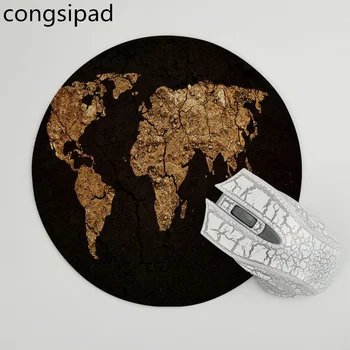 

congsipad Map of the world mouse pad gamer play mats Size for 22x22x0.2cm Gaming Mousepads