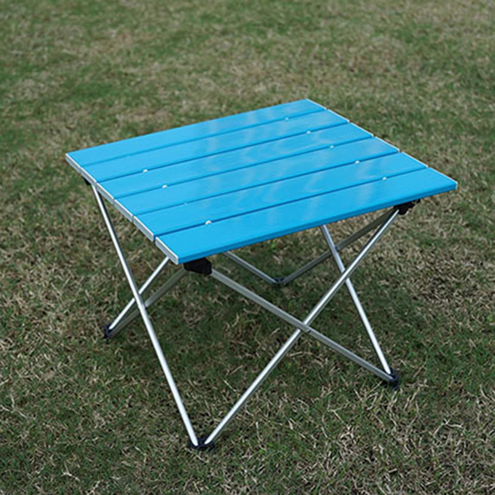 Aluminum Hard-Topped Portable Table Foldable Folding Camping Hiking Table Travel Outdoor Picnic Aluminum Beach