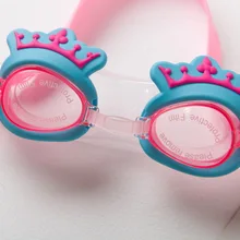 Новые продукты, корейский стиль, детские плавательные очки, очки для девочек, детская корона, анти-туман, водонепроницаемые очки для плавания