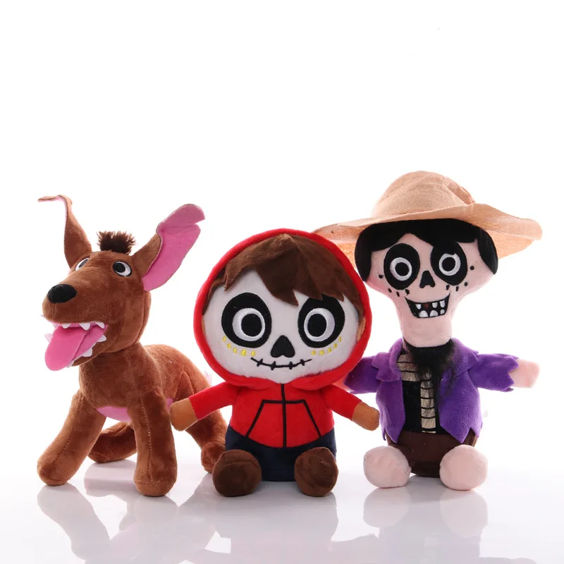 3 шт./лот 20 см Плюшевые игрушки Movie COCO Miguel Hector Dante Dog Death Pepita мягкая игрушка кукла для