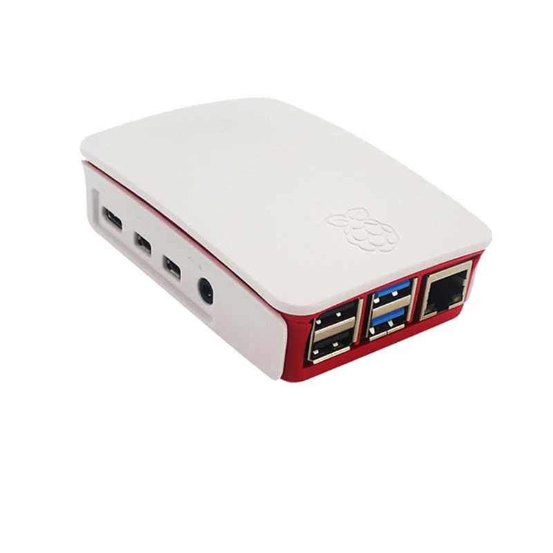 Raspberry Pi 4 Официальный чехол ABS Материал красный и белый корпус для RPi 4 Модель B - Цвет: Белый