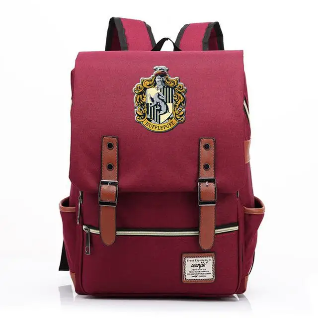 Волшебный Хогвартс Ravenclaw Слизерин Гриффиндор для мальчиков и девочек портфели для подростков школьные сумки холщовые женские сумки рюкзак мужской рюкзак - Цвет: 13