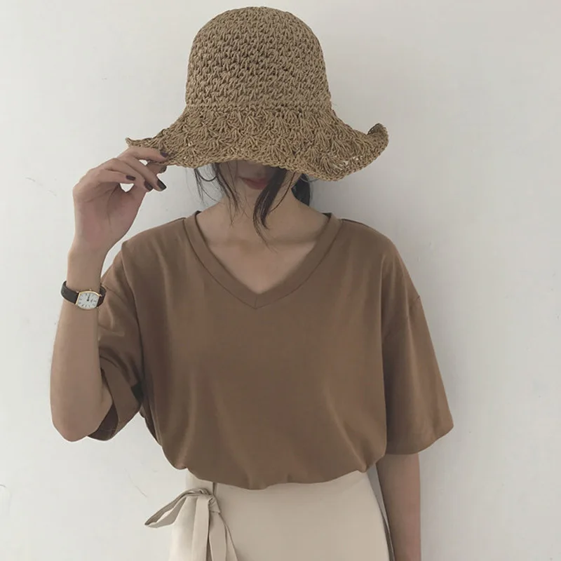 RS02 2019 женская рубашка, женский топ с коротким рукавом одежды J024