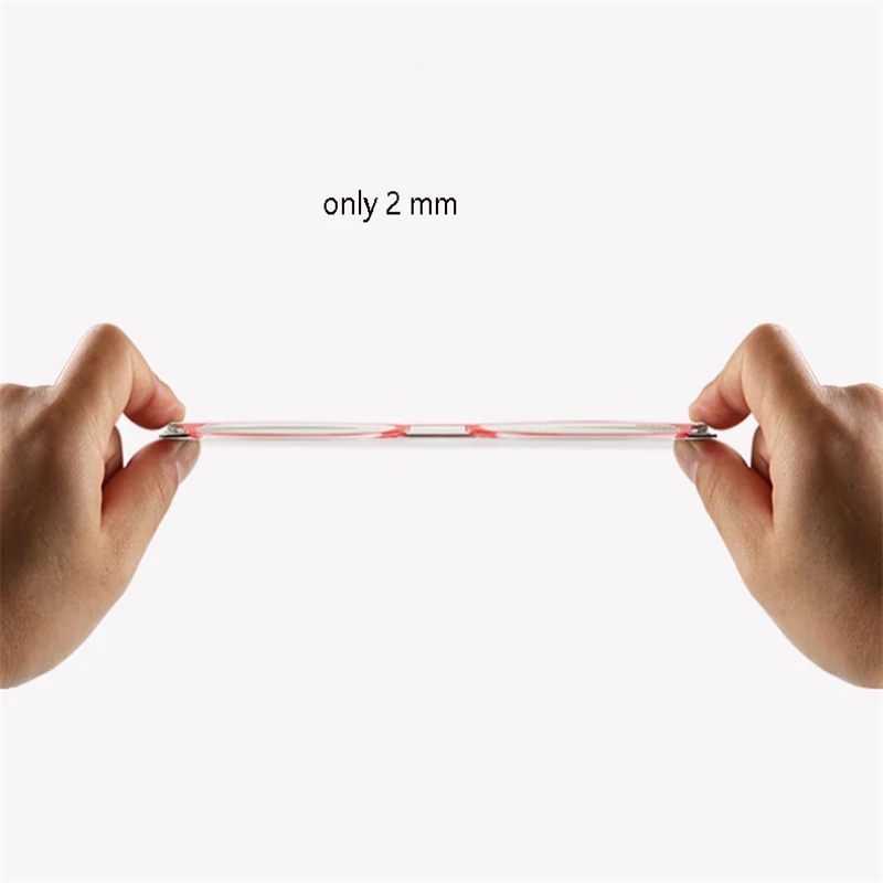 Ultra-thin Round Reading Glasses Unisex Paper Type Anti-blue Light Reader Spectacle+1.0+1.5+2.0+2.5+3.0+3.5