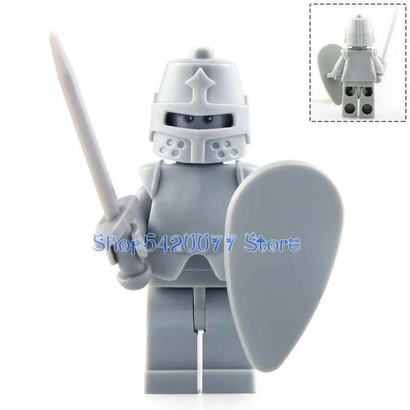 9811 B 50pcs 50 шт. средневековый рыцарь Броня синий дракон рыцарь фигурка строительные блоки подарок игрушки для детей AX9809 AX9810 - Цвет: 9811 B 50pcs
