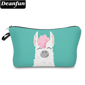 

Deanfun Cute Llama Cosmetic Bags Custom Printing Makeup Bag Women Beauty Organizer Bag 52223