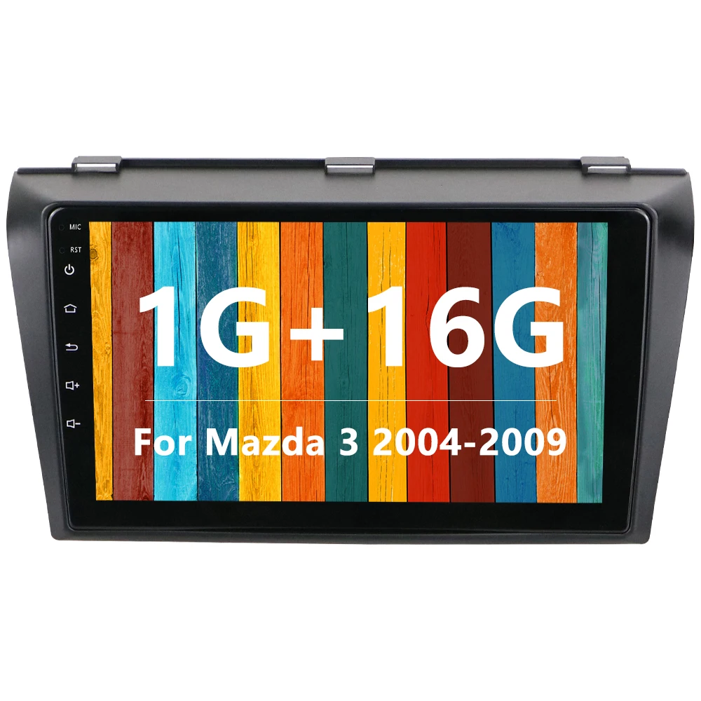 Camecho 2din автомобильный мультимедийный MP5 плеер Android 8,1 автомобильный DVD gps Радио стерео 1G 16G Автомобильный аудио Радио стерео для Mazda 3 2004-2009