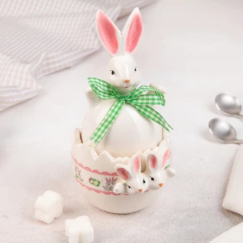 

Sugar bowl "Easter Bunny", 10×8.5×17 cm