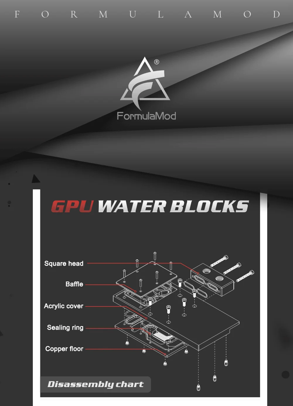 Bykski A-XF56-NANO-X, Full Cover Graphics Card Water Block, RBW Lighting system,For All Series Founder Edition AMD VEGA56 Nano   
