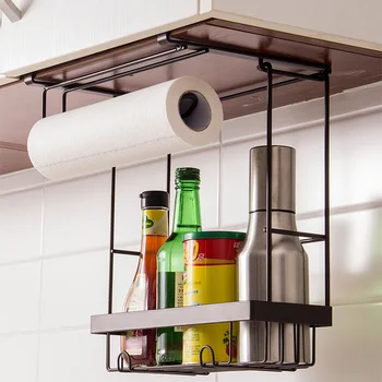 

ORZ Kitchen Paper Towel Seasoning Organizer Storage Rack