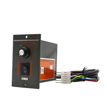 

1PC US-52 220V 50HZ AC Motor Speed Control Switch Forword Backword 6W-250W With Filter Capacitor 6 Pins Connector CCW/CW