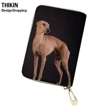 THIKIN Greyhound женская сумка с принтом из искусственной кожи, сумка для кредитных карт, клатч, держатели для карт для женщин, функциональная Обложка для карт