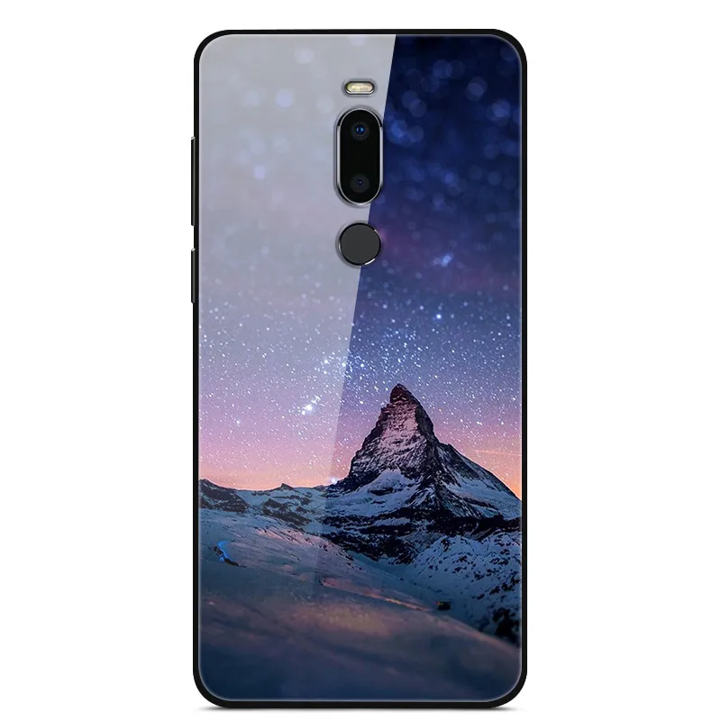Для Meizu M8 чехол из закаленного стекла силиконовый бампер звезды Планеты окрашенный жесткий чехол для Meizu M8 чехол Coque на MeizuM8 M 8 8 M чехлы