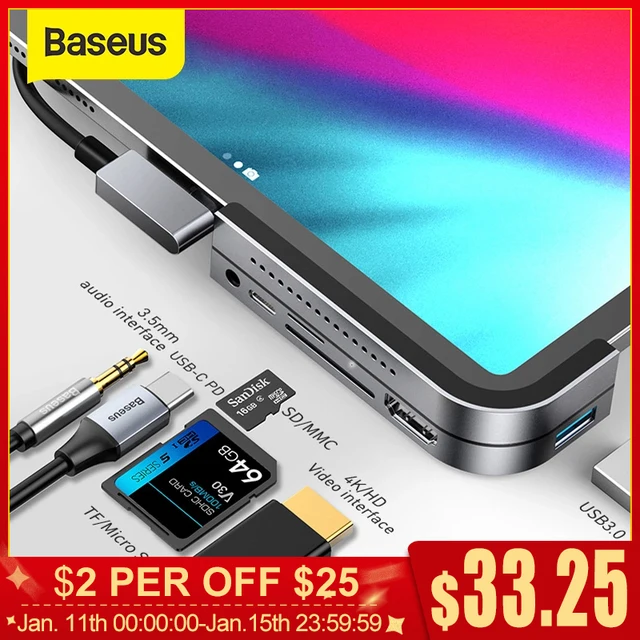 Baseus-Adaptador USB tipo C A Multi USB 3,0, HDMI, para MacBook Pro, Huawei Mate 40, USB-C Baseus-Adaptador USB tipo C A Multi USB 3,0, HDMI, para MacBook Pro, Huawei Mate 40, USB-C