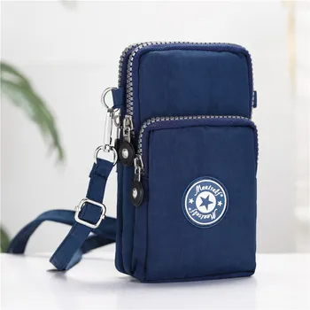 

Iphone bag popular portable key wallet iPhone XSMAX XR Huawei P20P30Samsung S9S10 Plus OUTDOOR ARM Shoulder