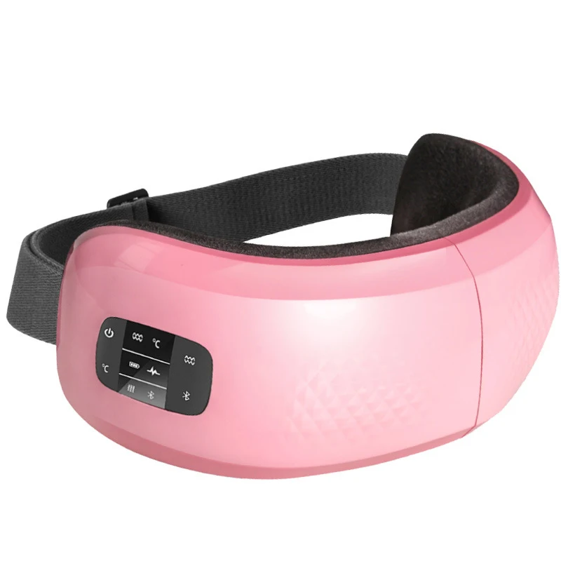 Eye Massage Instrument Hot Compress Vibrator Lighten Pouch Remove Dark Circle Airbag Therapy Eye Massager Bluetooth Music