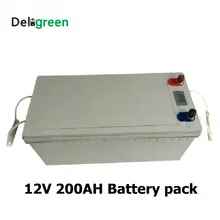 12V 200AH литий 3,2 V LiFePO4 14,6 V Батарея пакет для хранения солнечной энергии электрическая лодка яхта со светодиодным дисплеем