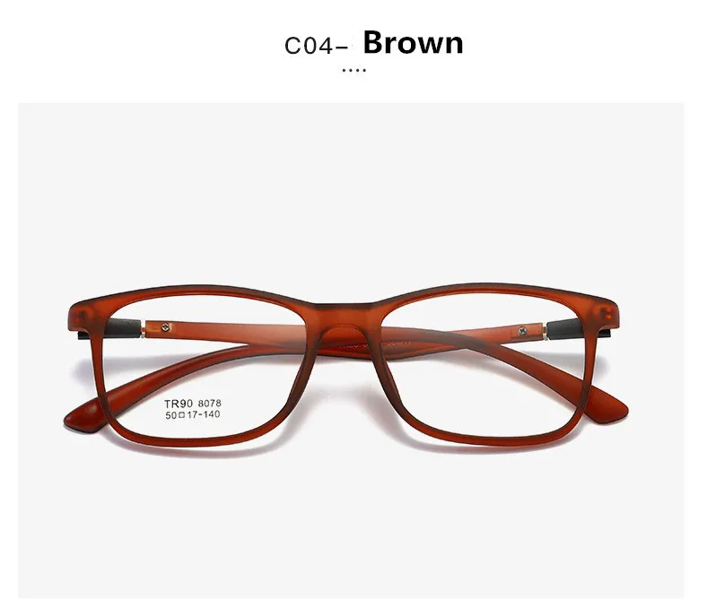 Ретро мужские прозрачные очки прозрачные линзы PC Comotuer квадратные оправы для очков для женщин очки для чтения мужские очки - Цвет оправы: C4 Clear Brown