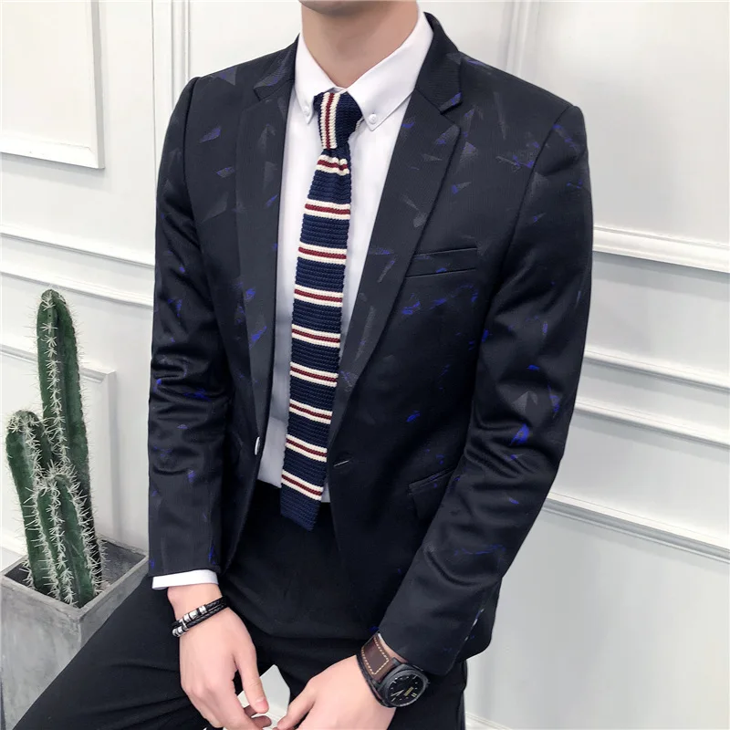 

Spring And Autumn New Style Korean-style Small Suit Men's Casual Fashion Suit Men Marriage Service Business Formal Wear Slim Fit