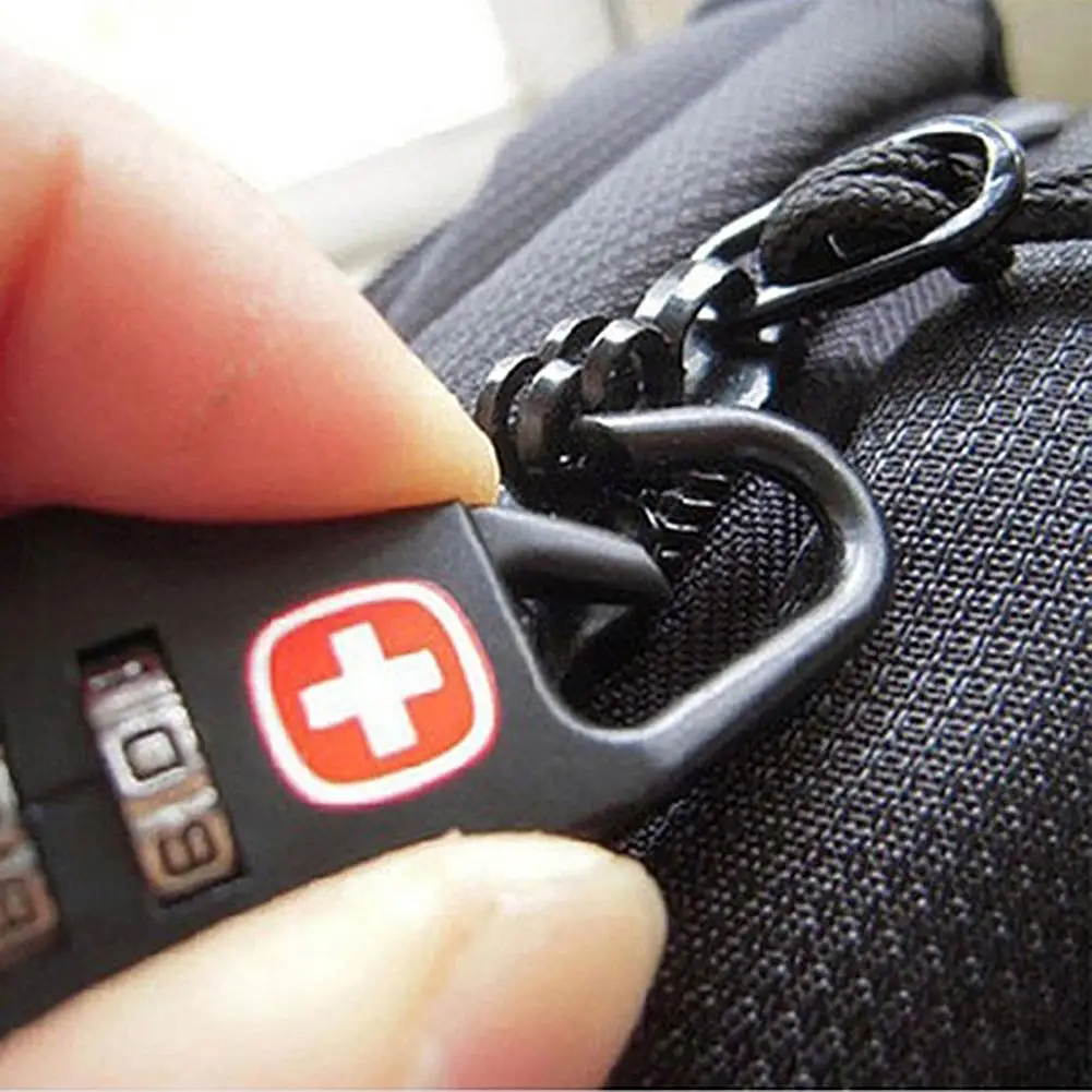 Portable Alloy Mini Lock Padlock Outdoor Travel Luggage Zipper Backpack Handbag Anti-theft Combination Code Number Lock