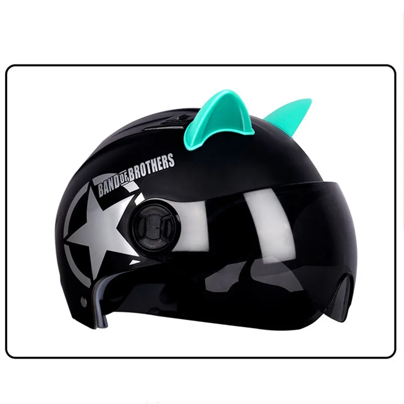 1 pcs Car motorcycle bike helmet cat beautiful ear decoration off-road motorcycle face full off-road helmet Car devil horns moto