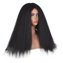 Pervado волосы 60 см афро пушистые яки термостойкие волокна накладные волосы синтетические волосы парики для женщин 6 цветов