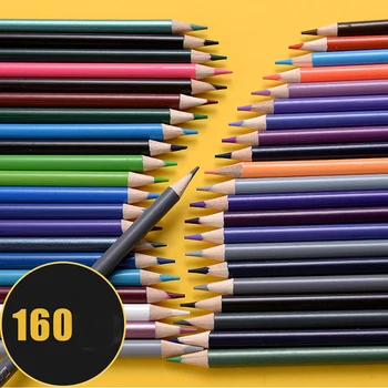 

48/72/120/160 Colors Professional Oil Color Pencils Sets Wooden Kids Painting Sketching Pencils 2B Artist Color Pencil School