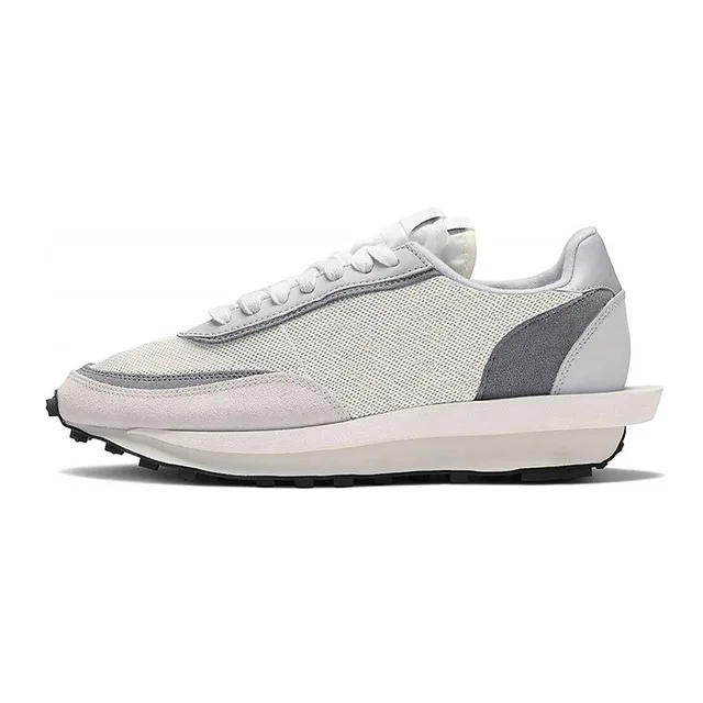 Новинка, sacai ldv ld Вафельные Мужские и женские кроссовки для бега, черные, белые, серые, сосновые, зеленые, Gusto, университетские, синие мужские кроссовки, спортивные кроссовки sneakin - Цвет: 1